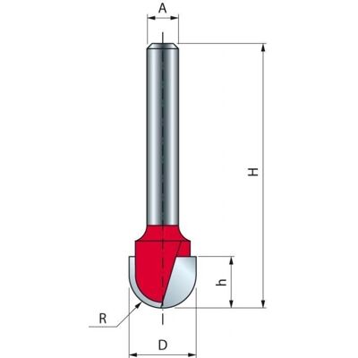 Freud F03FR01594 - Rundspitze Bohrer - 12mm Freud F03FR01594 - Rundspitze Bohrer - 12mm