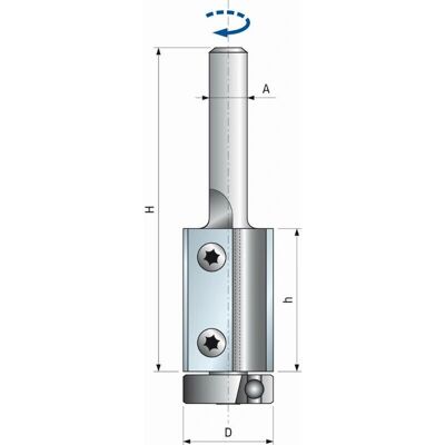 Fresa Freud Modelo F03FA13926 - Inserciones Intercambiables, Rodamiento - Para Contornear y Acabado Fresa Freud Modelo F03FA13926 - Inserciones Intercambiables, Rodamiento - Para Contornear y Acabado