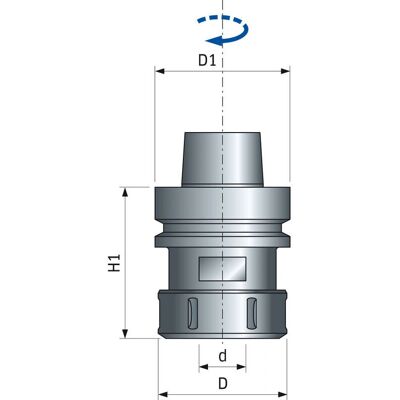 Freud F03FA19227 Mandrino CNC HSK63F - Alta Precisione Ø63/04-20 Freud F03FA19227 Mandrino CNC HSK63F - Alta Precisione Ø63/04-20