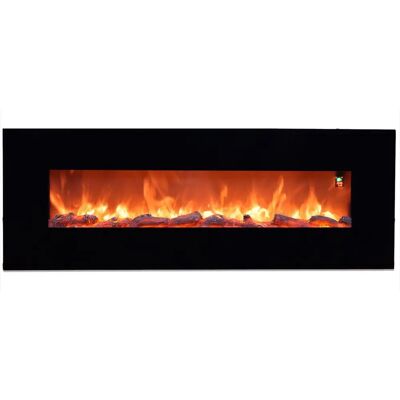 Chimenea eléctrica de pared Sined Aprica - Efecto llama LED realista Chimenea eléctrica de pared Sined Aprica - Efecto llama LED realista