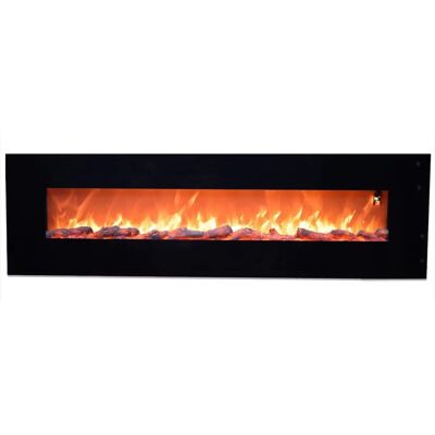 Chimenea eléctrica de pared Sined Pordoi - Efecto llama LED, brillo ajustable Chimenea eléctrica de pared Sined Pordoi - Efecto llama LED, brillo ajustable