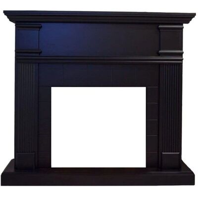 MPC Marco de Madera Negro para Chimenea - 102,2x114x28,2 cm Diseño Clásico MPC Marco de Madera Negro para Chimenea - 102,2x114x28,2 cm Diseño Clásico