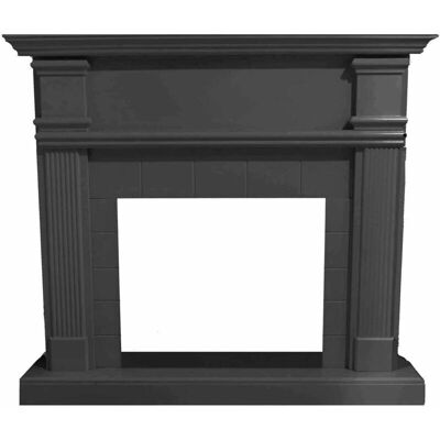 Marco de chimenea Caldera MPC - Diseño clásico gris MDF Marco de chimenea Caldera MPC - Diseño clásico gris MDF