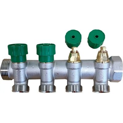 Collettore sanitario Poletti C520 4 vie - Interasse 40 mm Collettore sanitario Poletti C520 4 vie - Interasse 40 mm