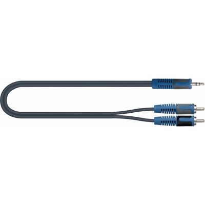 Quik Lok RKSA/150-2 Audiokabel 2m 3,5mm RCA Schwarz, Blau, Grau Quik Lok RKSA/150-2 Audiokabel 2m 3,5mm RCA Schwarz, Blau, Grau