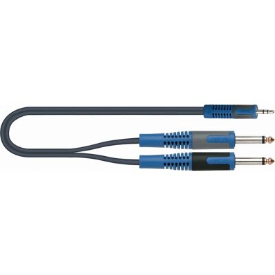 Quik-Lok RKSA/140-1 Audiokabel - 1m, stereo & mono, schwarz, blau, grau Quik-Lok RKSA/140-1 Audiokabel - 1m, stereo & mono, schwarz, blau, grau