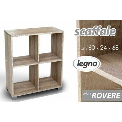 IPERBRIKO Estantería colgante - Roble beige - 60x24x68cm IPERBRIKO Estantería colgante - Roble beige - 60x24x68cm