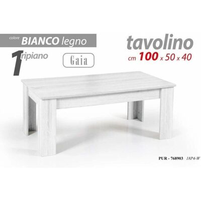 Webmarketpoint Mesa de centro blanca con estante - Mesa de café Webmarketpoint Mesa de centro blanca con estante - Mesa de café