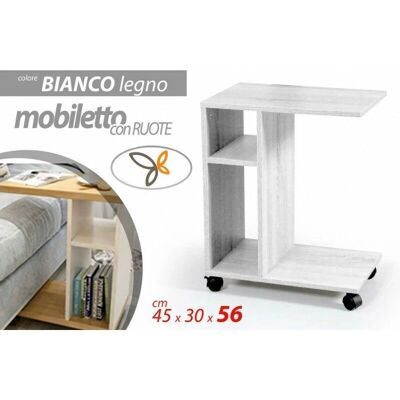IPERBRIKO Tavolino da divano bianco - 45x30x56 cm IPERBRIKO Tavolino da divano bianco - 45x30x56 cm
