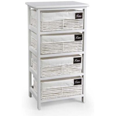 Webmarketpoint Weiße Badezimmer-Schubladenschrank - Badmöbel Webmarketpoint Weiße Badezimmer-Schubladenschrank - Badmöbel