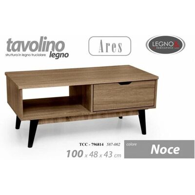 WEBMARKETPOINT Noche negro 100x48x43h Mesa de centro - Mesa de centro WEBMARKETPOINT Noche negro 100x48x43h Mesa de centro - Mesa de centro