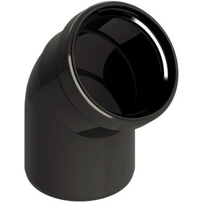 Ferrari Srl - 45° codo PP - Ø60 mm - Negro - Codo de tubería Ferrari Srl - 45° codo PP - Ø60 mm - Negro - Codo de tubería