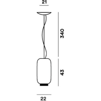Foscarini Chouchin 2 Reverse Grüne Pendelleuchte - Pendelleuchte Foscarini Chouchin 2 Reverse Grüne Pendelleuchte - Pendelleuchte
