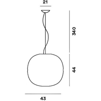 Foscarini Gem LED Pendelleuchte - Hängelampe, Weiß Foscarini Gem LED Pendelleuchte - Hängelampe, Weiß