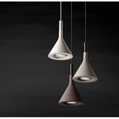 Foscarini Aplomb Mini Hengearmatur - Betong, Hvit, LED GU10 Foscarini Aplomb Mini Hengearmatur - Betong, Hvit, LED GU10