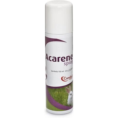 Candioli Acarene Spray Veterinario Antiparassitario per Uccelli e Conigli - 150ml Candioli Acarene Spray Veterinario Antiparassitario per Uccelli e Conigli - 150ml