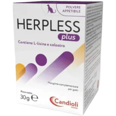 Candioli Herpless Plus - Supporto immunitario per gatti - 30g Candioli Herpless Plus - Supporto immunitario per gatti - 30g