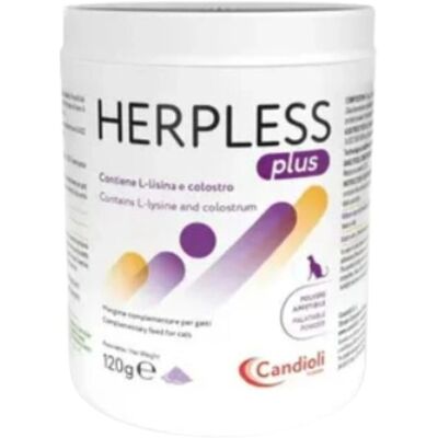 Candioli Herpless Plus Polvere Immunità per Gatti - 120g Candioli Herpless Plus Polvere Immunità per Gatti - 120g