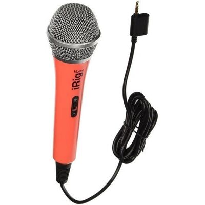 IK MULTIMEDIA iRig Mic Voice Rosa - Microphone pour iOS & Android - Publicité IK MULTIMEDIA iRig Mic Voice Rosa - Microphone pour iOS & Android - Publicité