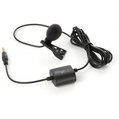 IK Multimedia iRig Mic Lav Schwarzes Clip-on Mikrofon - Mikrofon IK Multimedia iRig Mic Lav Schwarzes Clip-on Mikrofon - Mikrofon