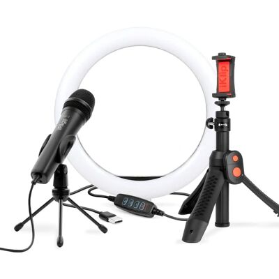 IK Multimedia iRig Mic Video Creator HD Bundle - Microfoon, Video, Verlichting IK Multimedia iRig Mic Video Creator HD Bundle - Microfoon, Video, Verlichting