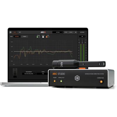 IK Multimedia ARC Studio - Audio Interface, Black, Silver, Room Correction IK Multimedia ARC Studio - Audio Interface, Black, Silver, Room Correction