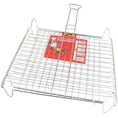 BIGHOUSE IT - Graticola doppia in acciaio cromato - 45x40 cm BIGHOUSE IT - Graticola doppia in acciaio cromato - 45x40 cm