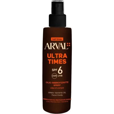 Arval Sun Ultra Times SPF6 - Sun Oil Spray for Face and Body Arval Sun Ultra Times SPF6 - Sun Oil Spray for Face and Body
