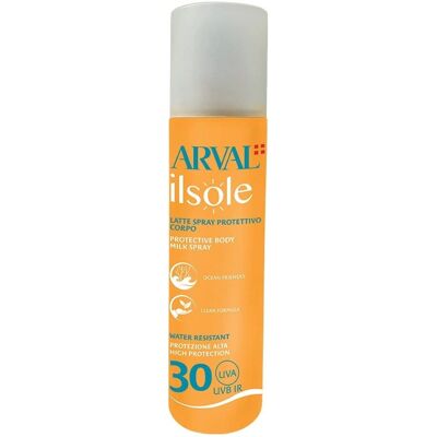 Arval IlSole Protective Body Milk Spray SPF 30 - Sunscreen Lotion Arval IlSole Protective Body Milk Spray SPF 30 - Sunscreen Lotion