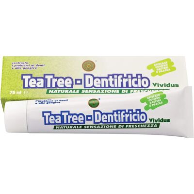 Vividus Dentifricio al Tea Tree - Rinfrescante, Senza Fluoro Vividus Dentifricio al Tea Tree - Rinfrescante, Senza Fluoro