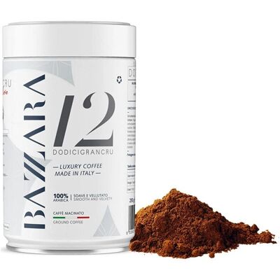 BAZZARA - Dodicigrancru - 250 g - Café moulu - Publicité BAZZARA - Dodicigrancru - 250 g - Café moulu - Publicité