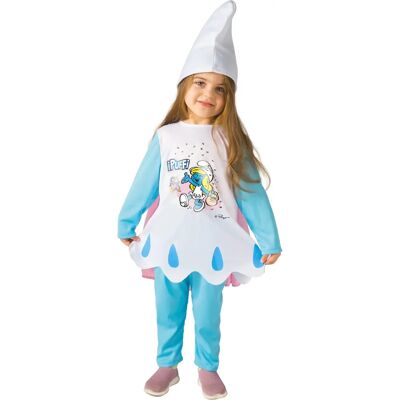 Costume de Schtroumpfette Puffetta - 2-3 ans - Ciao Srl. Blanc/Bleu Costume de Schtroumpfette Puffetta - 2-3 ans - Ciao Srl. Blanc/Bleu