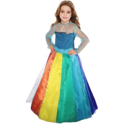 Ciao Barbie Regenbogen Kostüm - Kleid & Petticoat 5-7J Ciao Barbie Regenbogen Kostüm - Kleid & Petticoat 5-7J