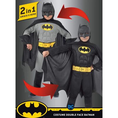 Ciao Srl. Tweezijdig Batman Kostuum - 10-12 jaar Ciao Srl. Tweezijdig Batman Kostuum - 10-12 jaar