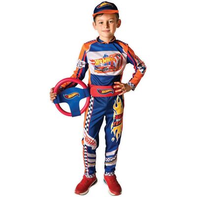Strój kierowcy wyścigowego Hot Wheels - 8-10 lat Strój kierowcy wyścigowego Hot Wheels - 8-10 lat