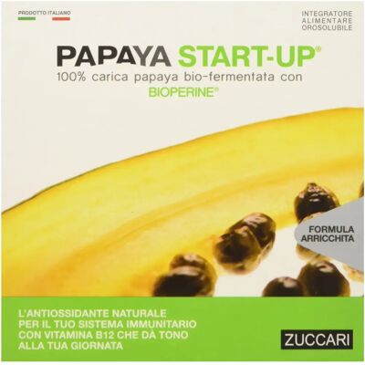Zuccari Papaya Start-Up - Antioxidante, Sistema inmunológico, 10 sobres Zuccari Papaya Start-Up - Antioxidante, Sistema inmunológico, 10 sobres