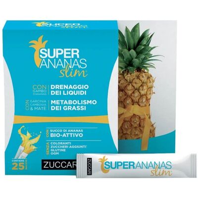 Zuccari Super Ananas Slim - 25 Sobres - Complemento Alimenticio - Apoya el Equilibrio del Peso Zuccari Super Ananas Slim - 25 Sobres - Complemento Alimenticio - Apoya el Equilibrio del Peso