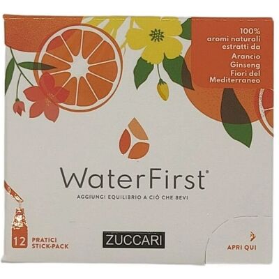 Zuccari WaterFirst Arancia Ginseng Fiori del Mediterraneo - Polvere Aromatizzante Zuccari WaterFirst Arancia Ginseng Fiori del Mediterraneo - Polvere Aromatizzante