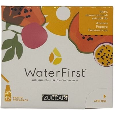 Zuccari WaterFirst Ananas Papaya Frutto della Passione - Integratore Idratazione Zuccari WaterFirst Ananas Papaya Frutto della Passione - Integratore Idratazione