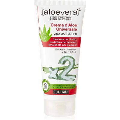 Zuccari Aloe Vera 2 Crème - Hydratante & Apaisante pour Visage, Mains & Corps Zuccari Aloe Vera 2 Crème - Hydratante & Apaisante pour Visage, Mains & Corps