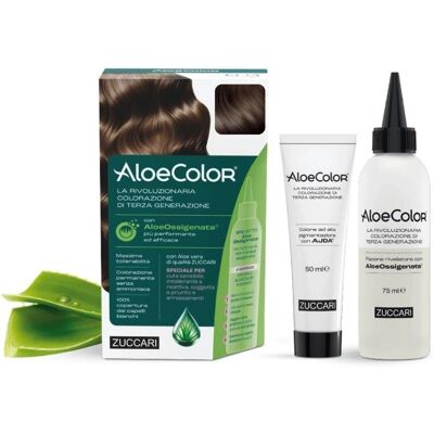 Zuccari AloeColor 5.0 - Tinta Capelli Castano Chiaro - Colore Capelli Zuccari AloeColor 5.0 - Tinta Capelli Castano Chiaro - Colore Capelli