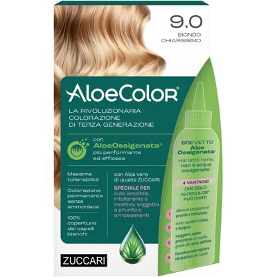 Zuccari AloeColor 9.0 Biondo Chiarissimo - Tinta per Capelli - 140ml Zuccari AloeColor 9.0 Biondo Chiarissimo - Tinta per Capelli - 140ml