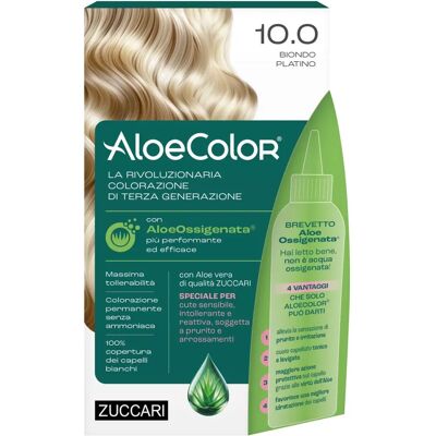 Zuccari AloeColor 10.0 - Tinta Capelli Platino - Formula Professionale Zuccari AloeColor 10.0 - Tinta Capelli Platino - Formula Professionale