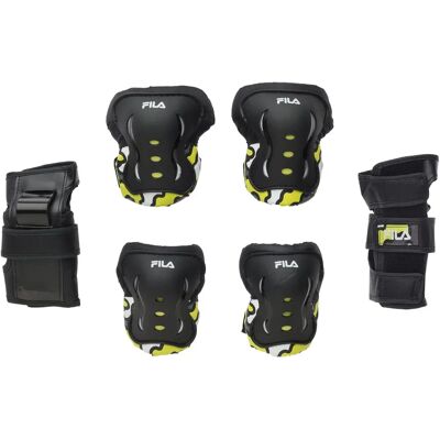 Protección para niños Fila Amarillo Negro para skate XS - Protege articulaciones Protección para niños Fila Amarillo Negro para skate XS - Protege articulaciones