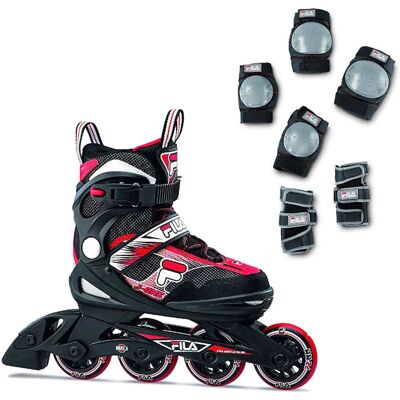 FILA Kinder Inline Skates Modell J-One Boy Combo 2-Set - Kinder Freizeitskates FILA Kinder Inline Skates Modell J-One Boy Combo 2-Set - Kinder Freizeitskates
