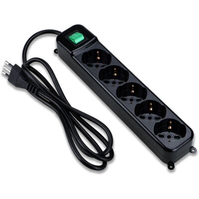 Tecnoware FMP5IIG Mehrfachsteckdose - Kinderschutz, 5 Anschlüsse, 45° geneigt, Italienischer Stecker Tecnoware FMP5IIG Mehrfachsteckdose - Kinderschutz, 5 Anschlüsse, 45° geneigt, Italienischer Stecker