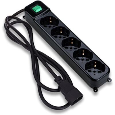 Tecnoware Mehrfachsteckdose FMP5IECIG - 5 Steckdosen, 1,5 m Kabel Tecnoware Mehrfachsteckdose FMP5IECIG - 5 Steckdosen, 1,5 m Kabel