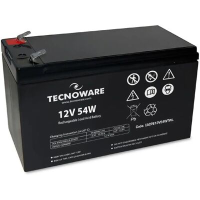 Batteria al Piombo 12V 54W Tecnoware - Batteria Batteria al Piombo 12V 54W Tecnoware - Batteria