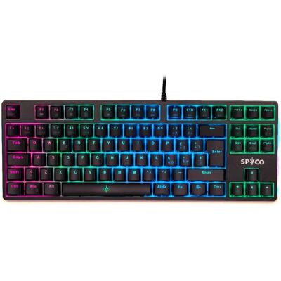 Mekaniskt gamingtangentbord Spyco Challenge KE-112 - RGB, 87 tangenter, italienskt layout Mekaniskt gamingtangentbord Spyco Challenge KE-112 - RGB, 87 tangenter, italienskt layout
