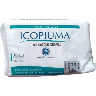 Desa Pharma Srl Icopiuma Cotone - 50g - Ipoallergenico, Assorbente, Delicato sulla pelle - Cotone per cura della pelle e igiene personale Desa Pharma Srl Icopiuma Cotone - 50g - Ipoallergenico, Assorbente, Delicato sulla pelle - Cotone per cura della pelle e igiene personale